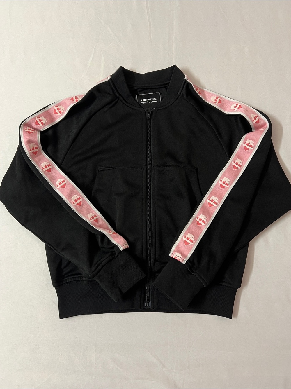 Zumiez Pink Dolphin track jacket zip up